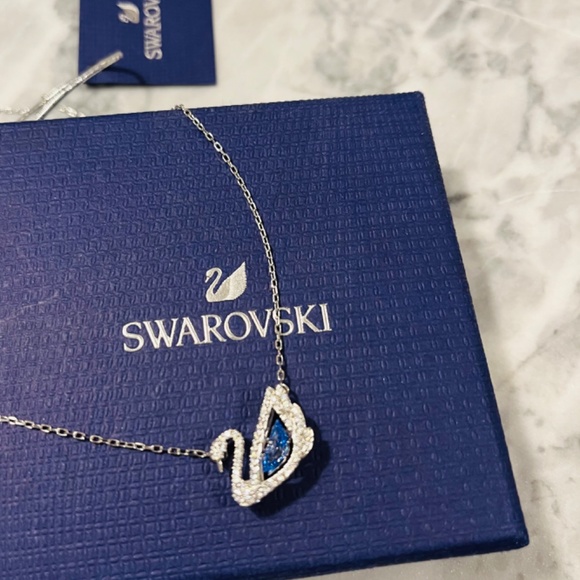 Swarovski Dancing Swan Necklace - Picture 2 of 4